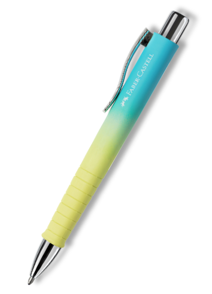 FABER-CASTELL Kugelschreiber Poly Ball Urban Summer Edition Sunrise inkl. Lasergravur auf dem Clip