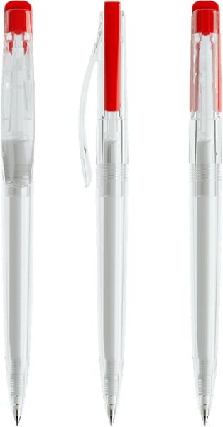 prodir Kugelschreiber DS2 PTT-P Transparent P20 Red