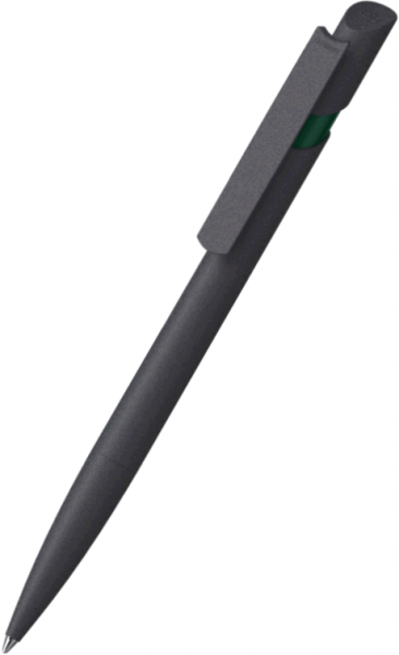 Klio-Eterna Kugelschreiber Cava softgrip 43555 schwarz-dunkelgrün ASG-I