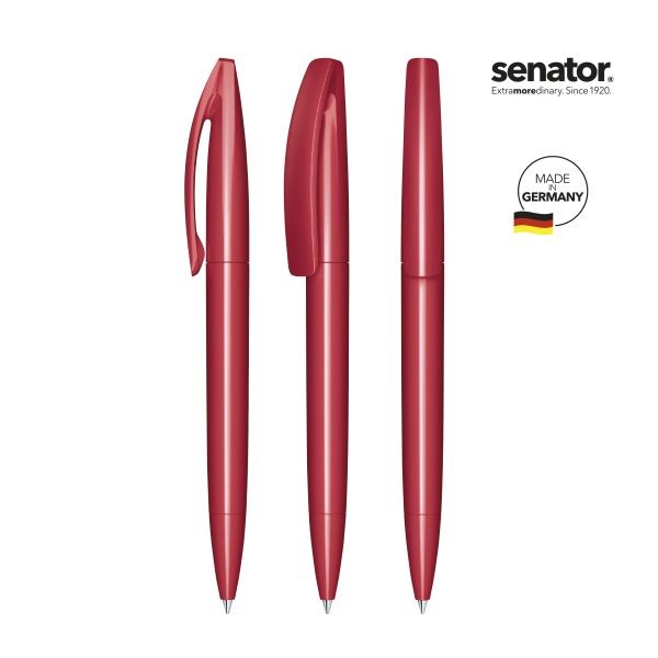 SENATOR Kugelschreiber BRIDGE Polished 3250 Pantone 201 Rot