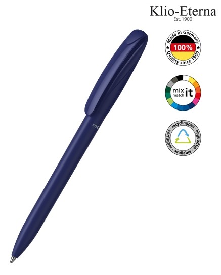 Klio-Eterna Kugelschreiber Boa matt recycling 41190 dunkelblau