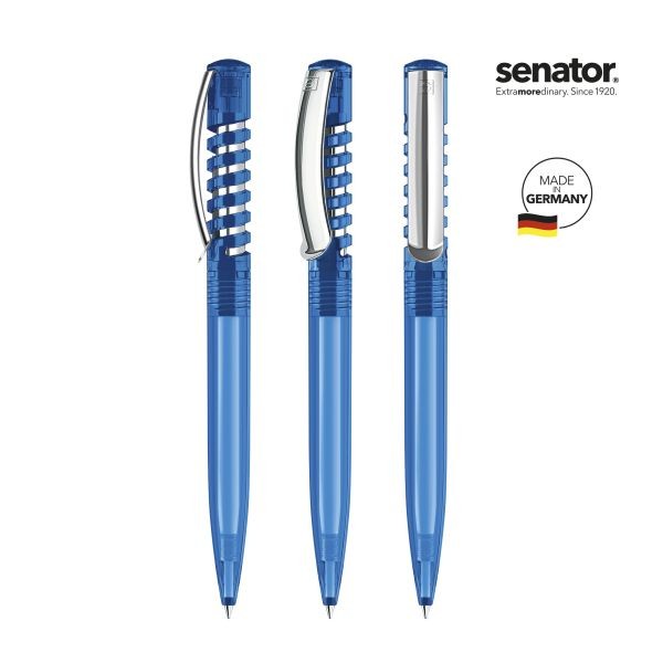 SENATOR Kugelschreiber NEW SPRING Clear MC 2410 Pantone 2935 Blau
