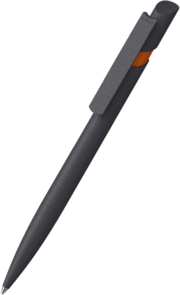 Klio-Eterna Kugelschreiber Cava softgrip 43555 schwarz-orange ASG-W