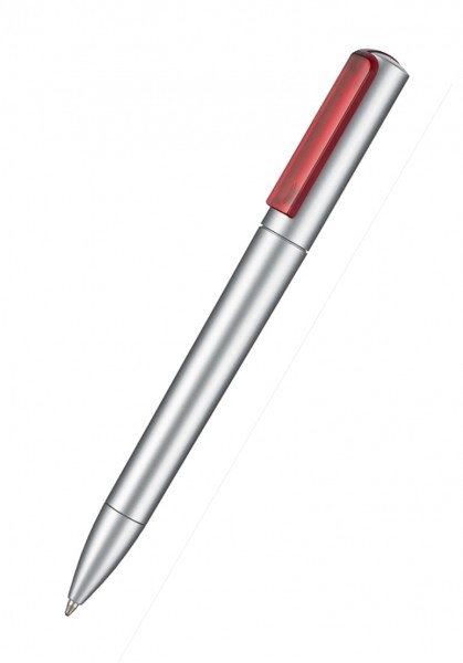 Ritter Pen Kugelschreiber Split Silver 30126 Rubin-Rot 3630