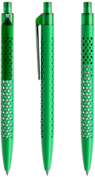 prodir Kugelschreiber QS40 Air Kunststoff-Clip flat PMT matt M67 grün