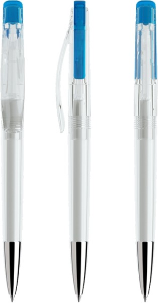 prodir Kugelschreiber DS2 PTC-T Transparent T53 Azure Blue 