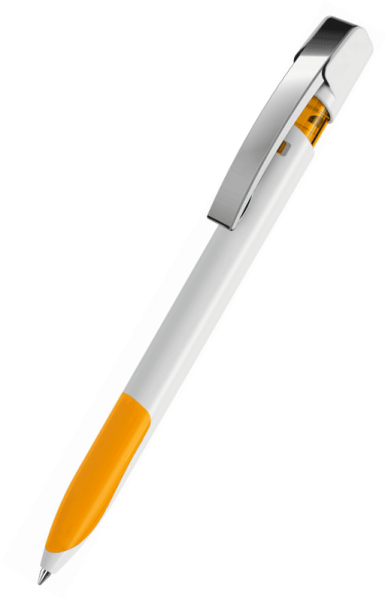 UMA Kugelschreiber SKY grip M 0-0126 Weiß-Ocker