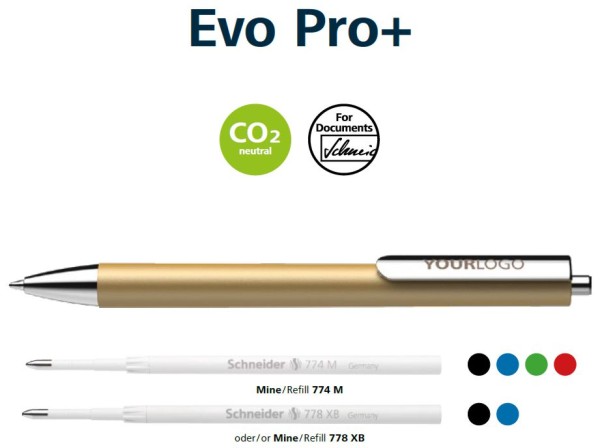 Evo Pro+ Schneider Kugelschreiber schwarz