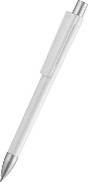 quatron Kugelschreiber Cloud solid silver 51501 weiß 0001