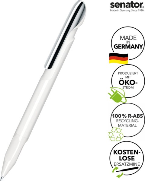 SENATOR Kugelschreiber EVOXX POLISHED RECYCLED MC 3277 - Weiß