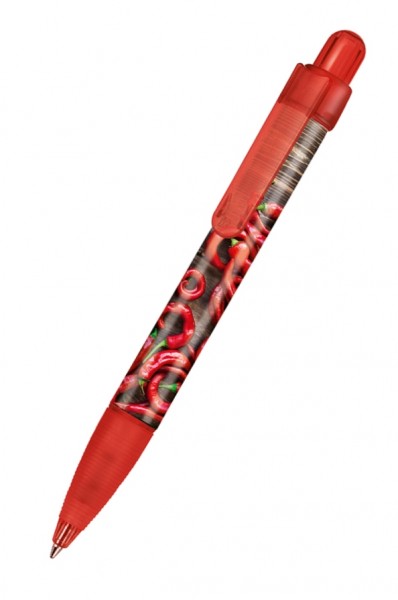 Ritter Pen Kugelschreiber Booster Transparent Foil 42773 Kirsch-Rot 3634