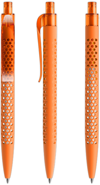 prodir Kugelschreiber QS40 Air Kunststoff-Clip curved PRT softtouch R10 orange