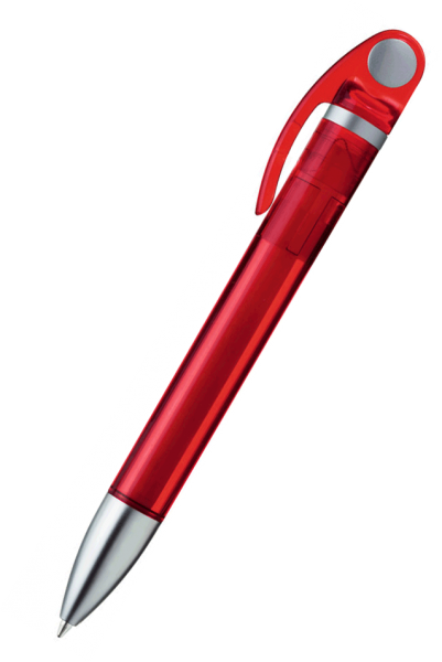 UMA Kugelschreiber DOT transparent D 0-0015 Rot