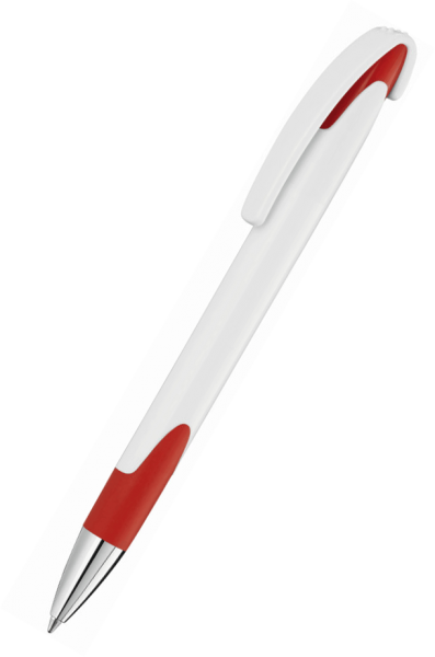 UMA Kugelschreiber LOOK grip SI 0-0122 SI Weiß-Rot