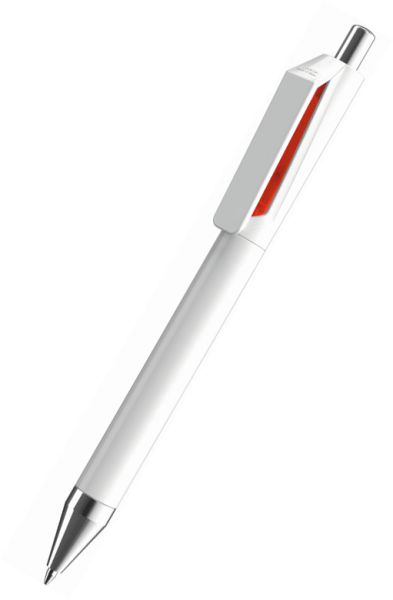UMA Kugelschreiber FUSION SI 0-0155 Weiß-Rot