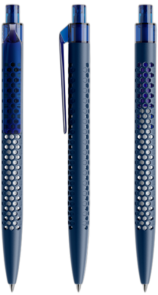 prodir Kugelschreiber QS40 Air Kunststoff-Clip flat PMT matt M62 dunkelblau