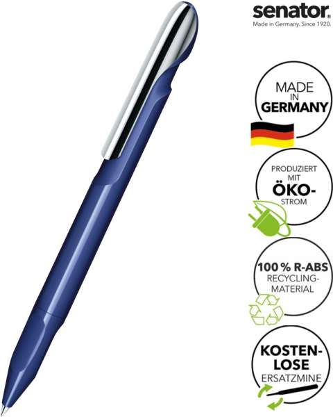 SENATOR Kugelschreiber EVOXX POLISHED RECYCLED MC 3277 - Blau
