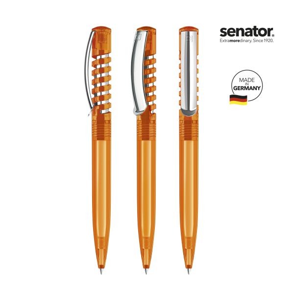 SENATOR Kugelschreiber NEW SPRING Clear MC 2410 Pantone 151 Orange