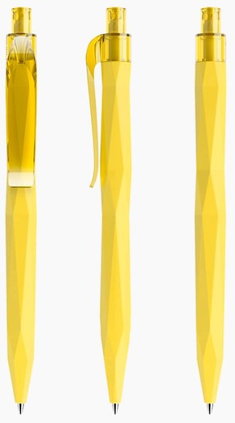 prodir Kugelschreiber QS20 Kunststoff-Clip curved PRT softtouch R07 gelb