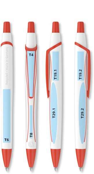 Reco Line Schneider Kugelschreiber schwarz-rot