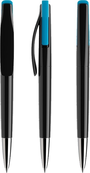 prodir Kugelschreiber DS2 PPC-P Schwarz P58 Cyan Blue