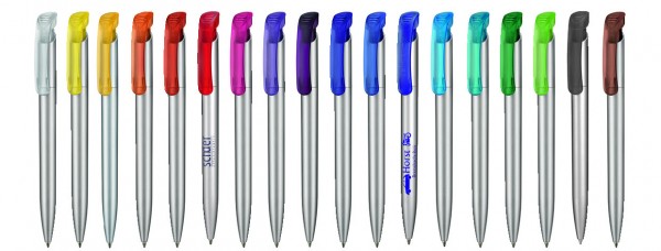 Ritter Pen Kugelschreiber Clear Silver F 32000 Frost-Weiß 3100