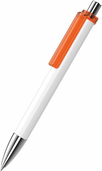 UMA Kugelschreiber FASHION K transparent SI 0-0134 weiss-orange