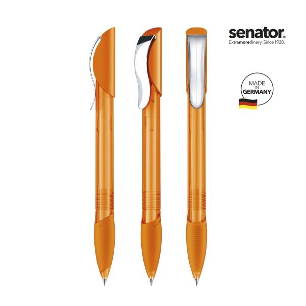 SENATOR Kugelschreiber HATTRIX Clear SG MC 2419 Pantone 151 Orange
