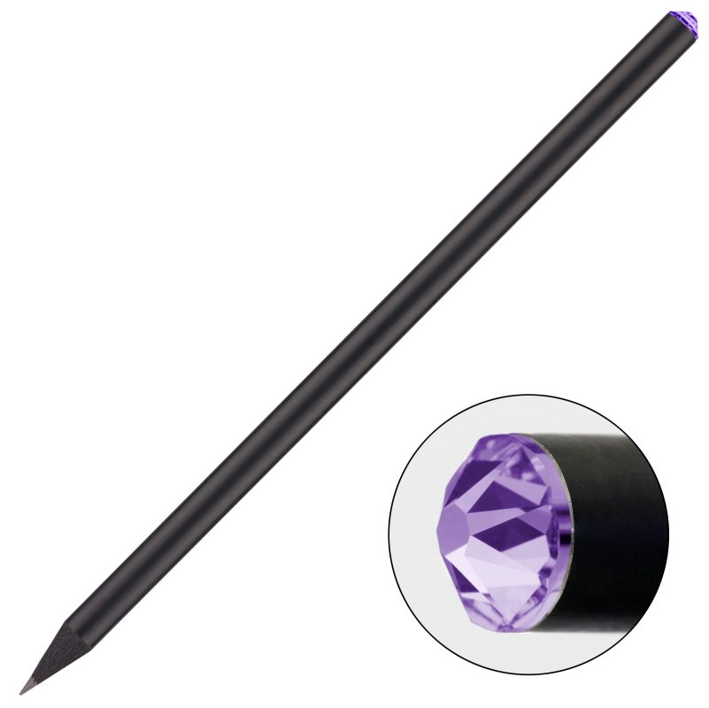 Kristall-Bleistift von Reidinger mit Swarovski Amethyst