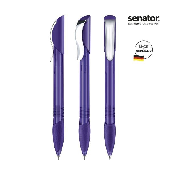 SENATOR Kugelschreiber HATTRIX Clear SG MC 2419 Pantone 267 Violett