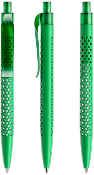 prodir Kugelschreiber QS40 Air Kunststoff-Clip curved PMT matt M67 grün