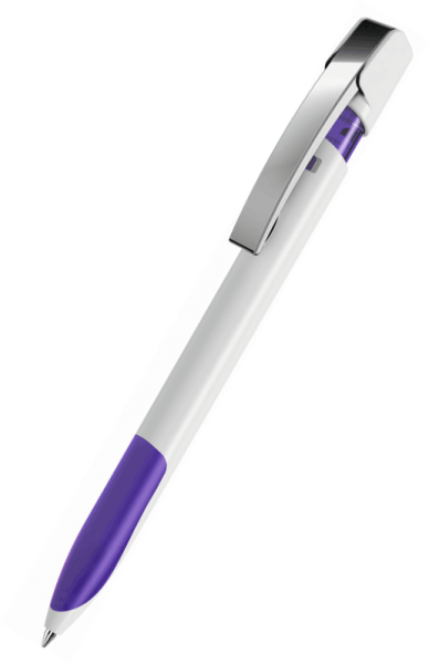 UMA Kugelschreiber SKY grip M 0-0126 Weiß-Violett