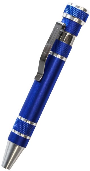 8-in-1 Schraubendreher im Kugelschreiberdesign 7450.2 - blau