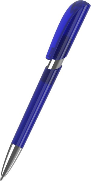 Klio Eterna Kugelschreiber Push transparent Mn 42303 dunkelblau DTR1