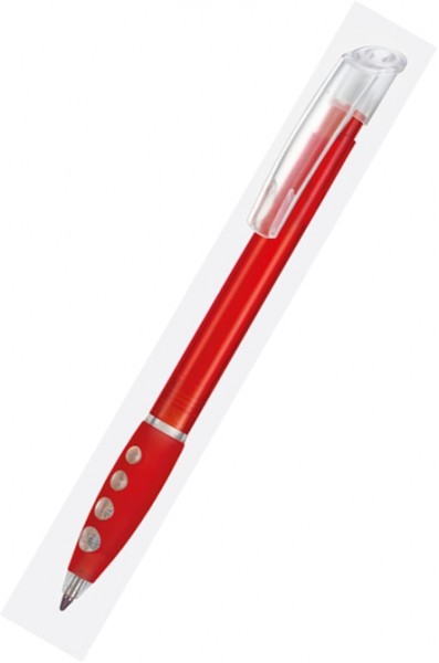 Ritter Pen Kugelschreiber Bubble Transparent 14400 Kirsch-Rot 3634