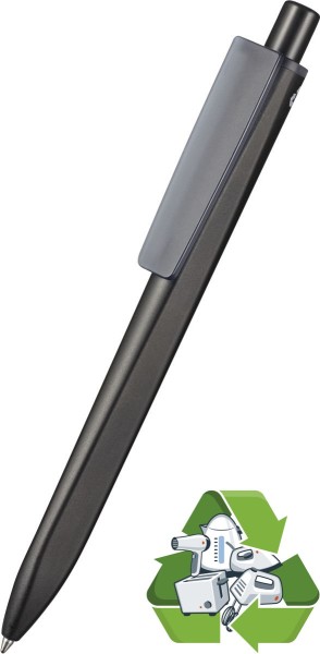 Ritter Pen Kugelschreiber RIDGE RECYCLED 99800 schwarz-grau transparent