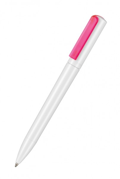 Ritter Pen Kugelschreiber Split NEON 00126 Weiß + Neon Pink Transparent 3890