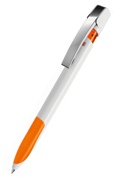 UMA Kugelschreiber SKY grip M 0-0126 Weiß-Orange