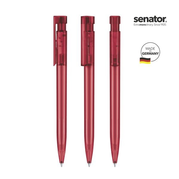 SENATOR Kugelschreiber LIBERTY Clear 2983 Pantone 201 Rot