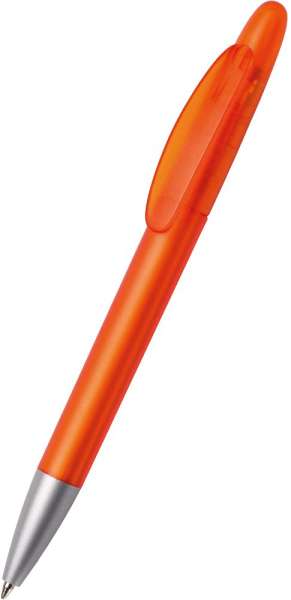 quatron Kugelschreiber Icon frost silver 47125 orange 0021
