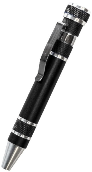 8-in-1 Schraubendreher im Kugelschreiberdesign 7450.3 - schwarz