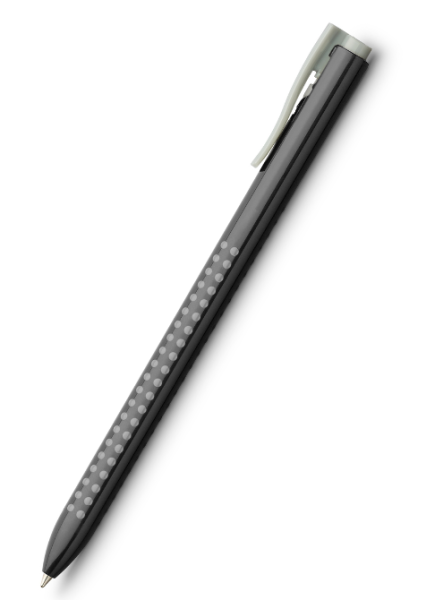 FABER-CASTELL Kugelschreiber Grip 2022 schwarz inkl. 1-farbigem Werbedruck auf dem Schaft