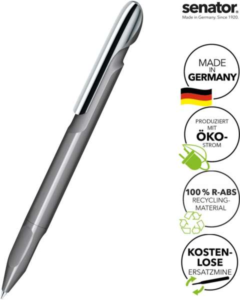 SENATOR Kugelschreiber EVOXX POLISHED RECYCLED MC 3277 - Cool-Gray