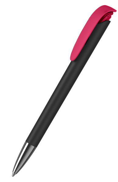 KLIO-ETERNA Kugelschreiber Jona softtouch high gloss Mn 41143 Schwarz-Neonpink AST-TH