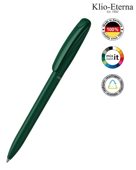 Klio-Eterna Kugelschreiber Boa matt recycling 41190 dunkelgrün