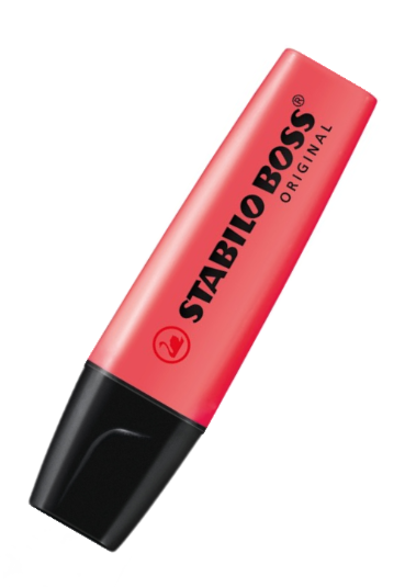STABILO BOSS ORIGINAL Textmarker rot