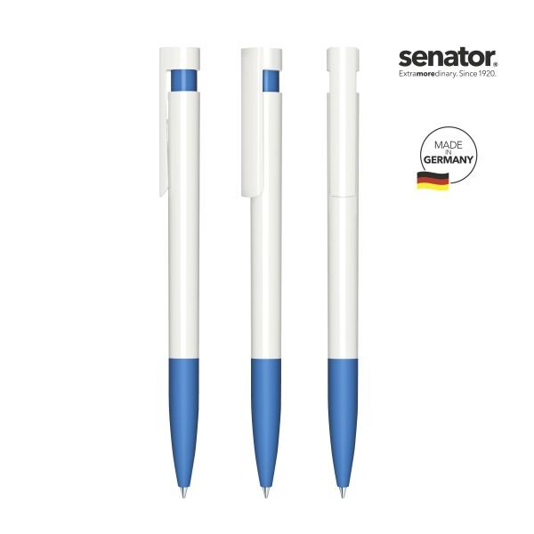 SENATOR Kugelschreiber LIBERTY Polished Basic SG 3210 Weiß - Pantone 2935 Blau