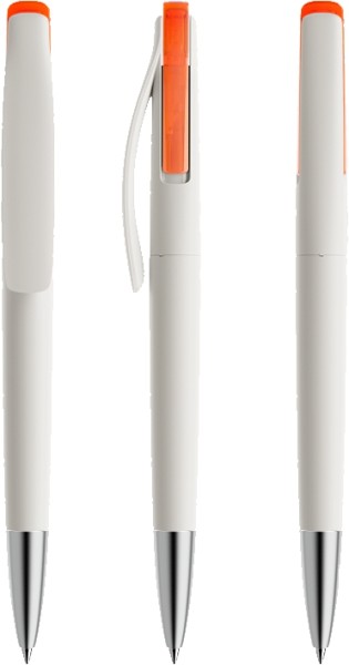 prodir Kugelschreiber DS2 PMS-T Weiß T10 Orange