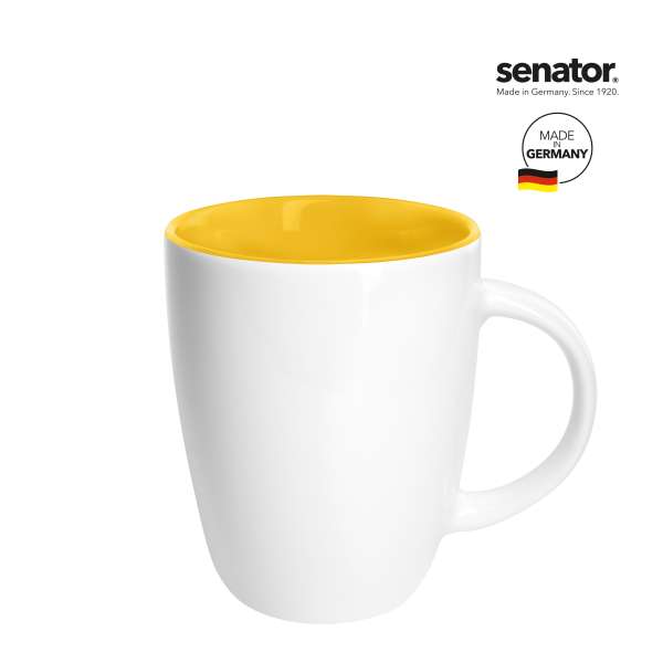 ELITE INSIDE SENATOR Kaffeetasse Gelb inkl. 1C-Druck