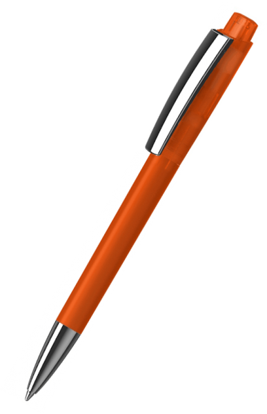 Klio-Eterna Kugelschreiber Zeno softfrost transparent MMn 41281 Orange-Rot HTIST